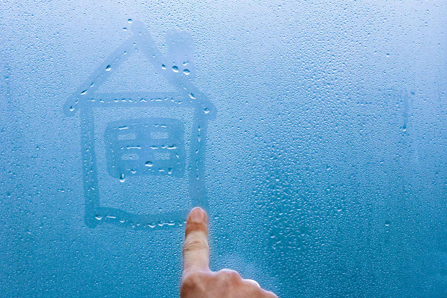 Buée dessin sur une fenêtre LC Maîtrise d